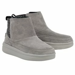 Hey Dude Shoes Ladies Hey Dude Mel Suede Lunar Rock - 122093259 - FINAL SALE