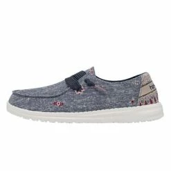 Hey Dude Shoes Ladies Hey Dude Wendy Flora Iris Blue - 122162727 - FINAL SALE