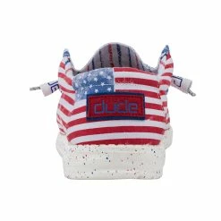 Men's Hey Dude Wally Patriotic Stars And Stripes - 40001-9C8 9 Men's Hey Dude Wally Patriotic Stars And Stripes - 40001-9C8 -Nigro's Western Store 150202699 WALLY STARS N STRIPES 5