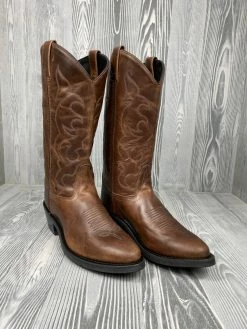 Men's Old West Brown Cowboy Boot - TBM3012