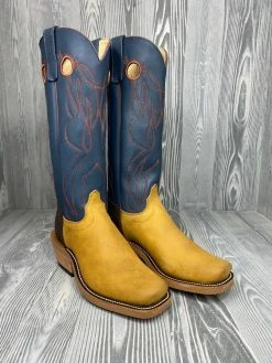 Men's Olathe Tall Top Rust Crazy Horse With 15" Navy Waxy Kansas Tops