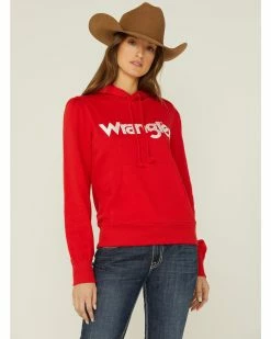 Ladies Wrangler Retro Pullover Kabel Logo Hoodie - LWK478R - FINAL SALE