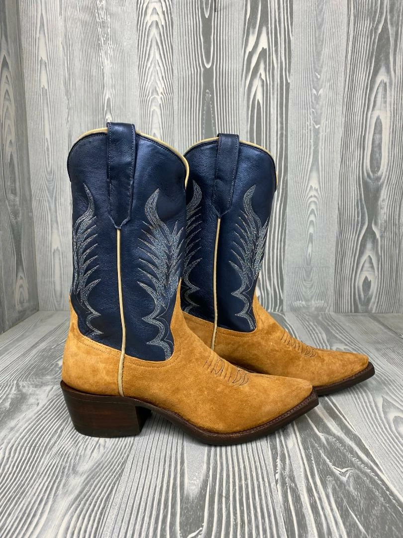 Women's Rios of Mercedes Candied Bacon Pig Suede with 11" Midnight Pearlized Lamb Tops Women's Rios Of Mercedes Candied Bacon Pig Suede With 11" Midnight Pearlized Lamb Tops -Nigro's Western Store 2 66e9c5c3 327b 4ef0 a540 75c5f7ea62a5