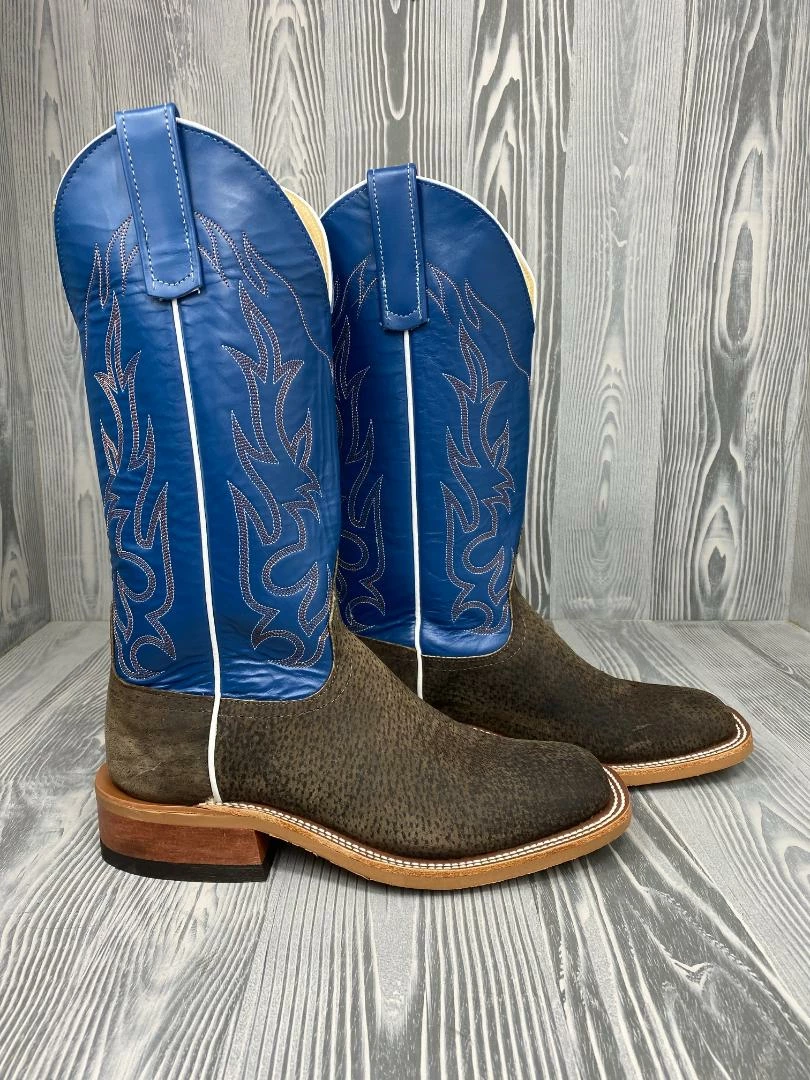 Men's Anderson Bean Natural Boar With 13" Royal Blue Glove Tops 2 Men's Anderson Bean Natural Boar With 13" Royal Blue Glove Tops - Image 2