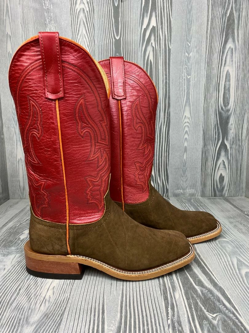 Men's Anderson Bean Tan Buffed Elephant With 13" Tristian Luster Kidskin Tops 2 Men's Anderson Bean Tan Buffed Elephant With 13" Tristian Luster Kidskin Tops - Image 2