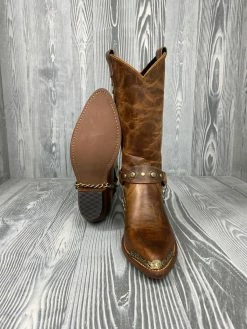 Women's Sage 11" Tan Distressed Cowhide With Ankle Bracelet - 4528 -Nigro's Western Store 3 01e3462f afda 40a0 a174 6f84ba5f6050