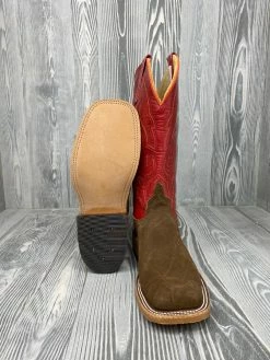 Men's Anderson Bean Tan Buffed Elephant With 13" Tristian Luster Kidskin Tops 6 Men's Anderson Bean Tan Buffed Elephant With 13" Tristian Luster Kidskin Tops -Nigro's Western Store 3ele