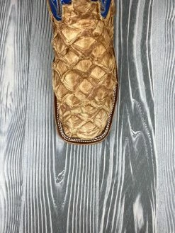 Men's Anderson Bean Antique Saddle Big Bass With 13" Nova Kidskin Tops -Nigro's Western Store 4