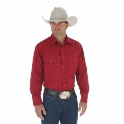 Wrangler Mens Longsleeve Shirt -Nigro's Western Store 75740WN BF01 SWFF PRD
