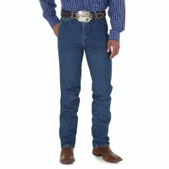 Wrangler Men's George Strait Cowboy Cut Slim Fit Heavy Dark Stone Wash - 936GSHD