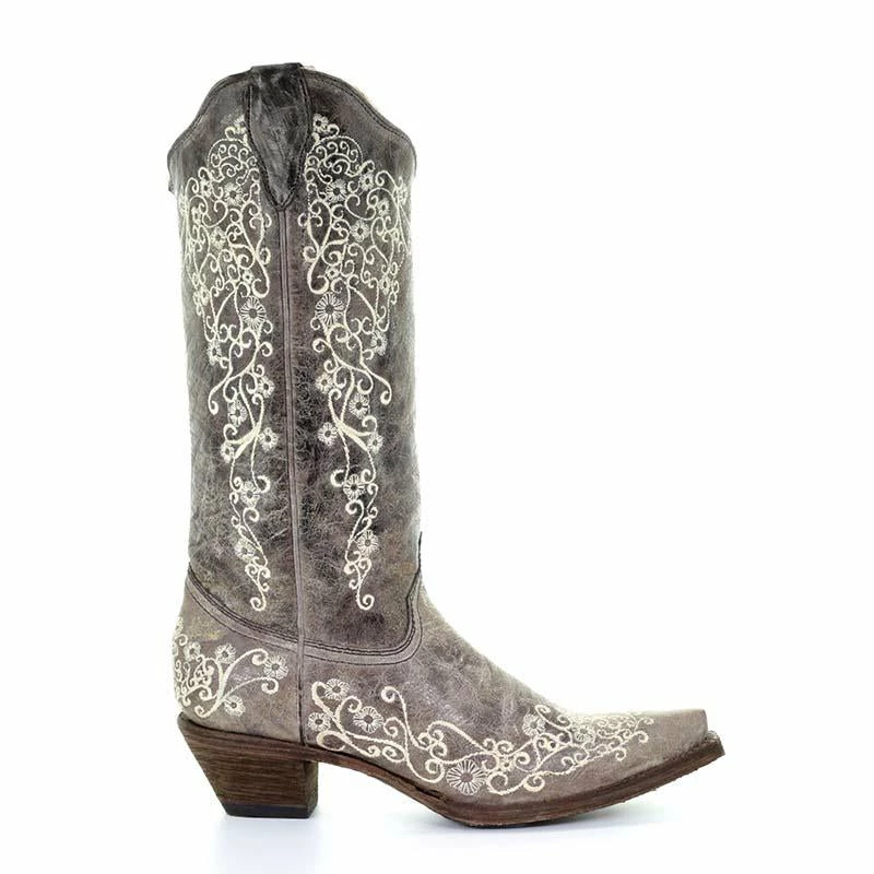 Ladies Corral Brown Crater Bone Embroidery Boot - A1094 Ladies Corral Brown Crater Bone Embroidery Boot - A1094 -Nigro's Western Store A1094E 2000x 50673349 b631 4f73 a285 79c327c56321