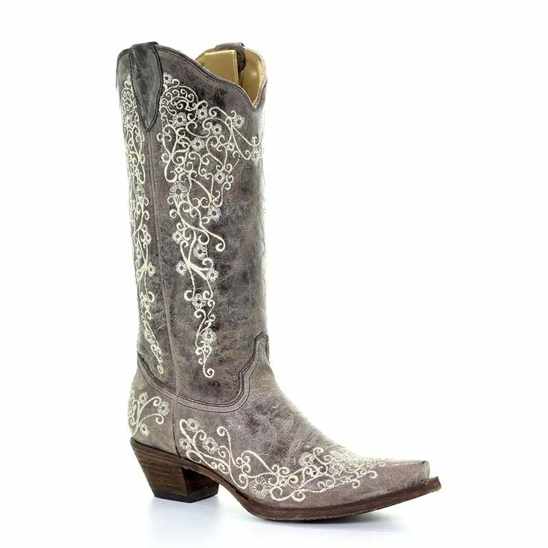 Ladies Corral Brown Crater Bone Embroidery Boot - A1094 Ladies Corral Brown Crater Bone Embroidery Boot - A1094 -Nigro's Western Store A1094 2000x 955b97cb 00d7 4ed8 82f1 ee62b69afd28