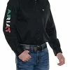 Men's Ariat Team Mexico Logo Twill Fitted Shirt - 10038914