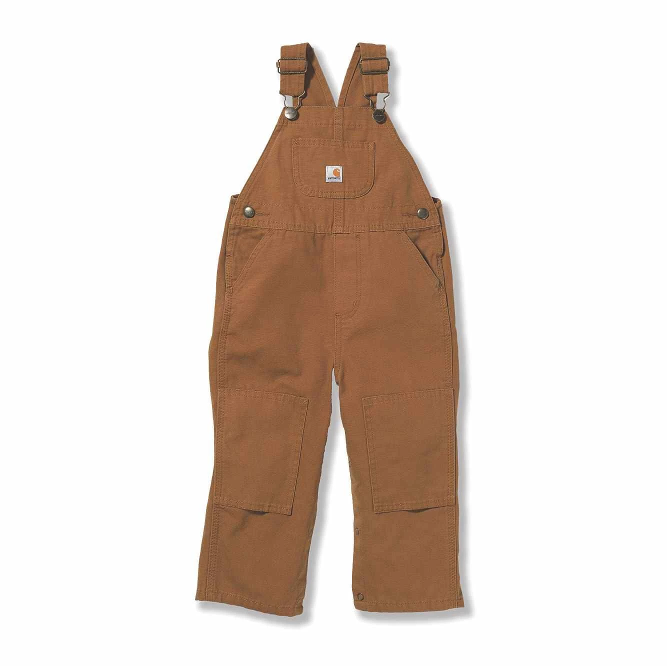 Carhartt Kids Brown Canvas Bib Overall - CM8603 Carhartt Kids Brown Canvas Bib Overall - CM8603 -Nigro's Western Store CM8609D15