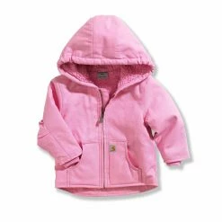 Kids Carhartt Redwood Jacket Sherpa Lined In Rose Bloom - CP9460