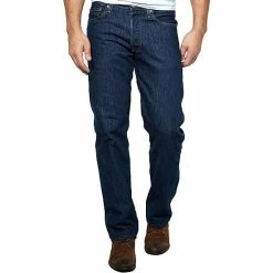 Levi Jeans Men's Levi 501 Rinse Dark Wash Original Fit Button Fly - 00501-0115