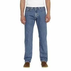 Levi Jeans Men's 505 Regular Fit Jean- Zipper Fly-Medium Stone Wash - 00505-4891
