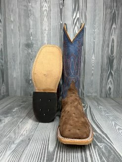 Men's Anderson Bean Kango Tobac Sueded Full Quill Ostrich With 13" Blue Aged Tops 6 Men's Anderson Bean Kango Tobac Sueded Full Quill Ostrich With 13" Blue Aged Tops -Nigro's Western Store IMG 0262