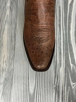 Men's Rios Of Mercedes Kango Tobac Bruciato Smooth Ostrich With 13" Black Absolute Tops -Nigro's Western Store IMG 0557
