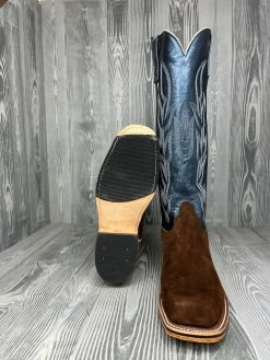 Men's Olathe Raiz Waxy Kudu Reversed With 16" Regal Luster Kidskin Tops - TT15 -Nigro's Western Store IMG 0740