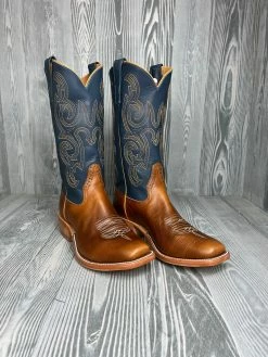 Men's Rios Of Mercedes Tan Horsebutt With 13" Navy Waxy Kansas Tops