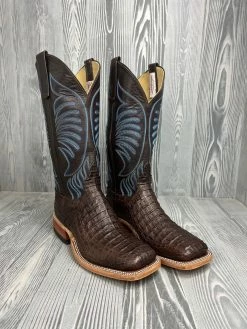 Men's Anderson Bean Brown Lux Hornback Caiman With 13" Puma Kidskin Tops