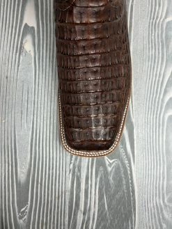 Men's Anderson Bean Brown Lux Hornback Caiman With 13" Puma Kidskin Tops -Nigro's Western Store IMG 2052