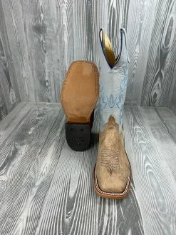 Men's Anderson Bean Clay Washed Goat With 13" Pebble Kidskin Tops -Nigro's Western Store IMG 2434