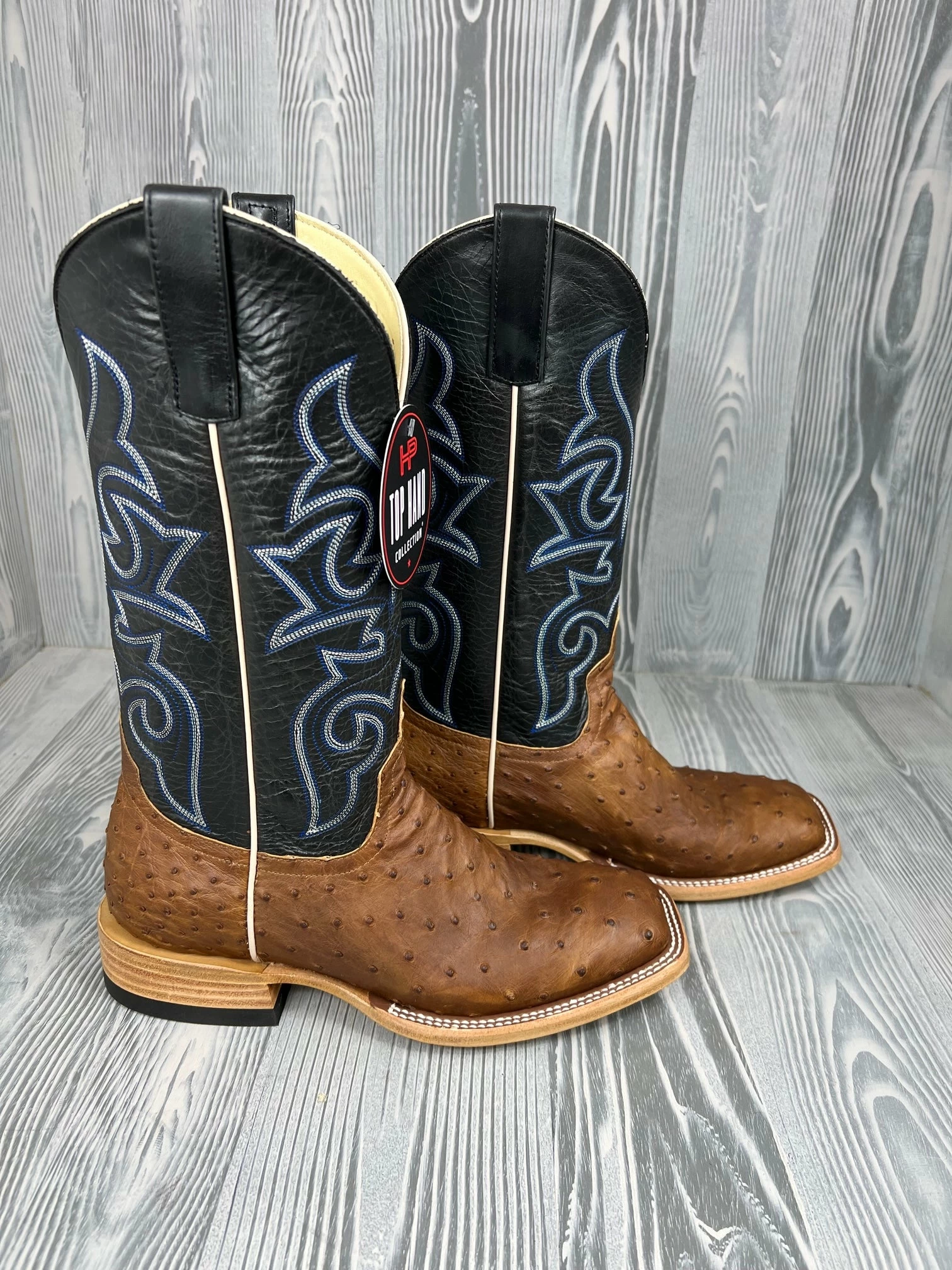 Men's Horse Power Oryx Lux FQ Ostrich With 13" Bucky Black Tops - HP-8017 2 Men's Horse Power Oryx Lux FQ Ostrich With 13" Bucky Black Tops - HP-8017 - Image 2