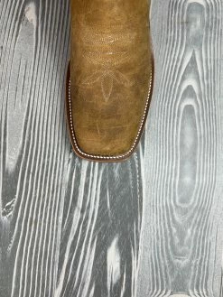 Nigro's Western Store #1 Men's Olathe Natural Brahma Bison With 15"Tangerine Soft Tops -Nigro's Western Store IMG 3883