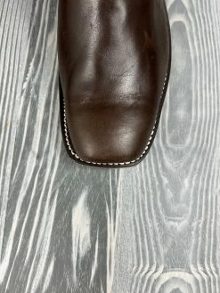Olathe Boots Men's Olathe Brown Vachetta With 16" Brown Vachetta Tops - TT13 -Nigro's Western Store IMG 3988