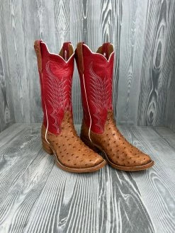 Nigro's Western Store #1 Rios Of Mercedes Brandy Mad Dog Full Quill Ostrich With 13" Red Avatar Tops