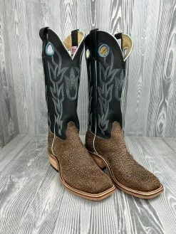 Men's Olathe Tan Hungry Hippo Split With 15" Black Oil Tan Tops