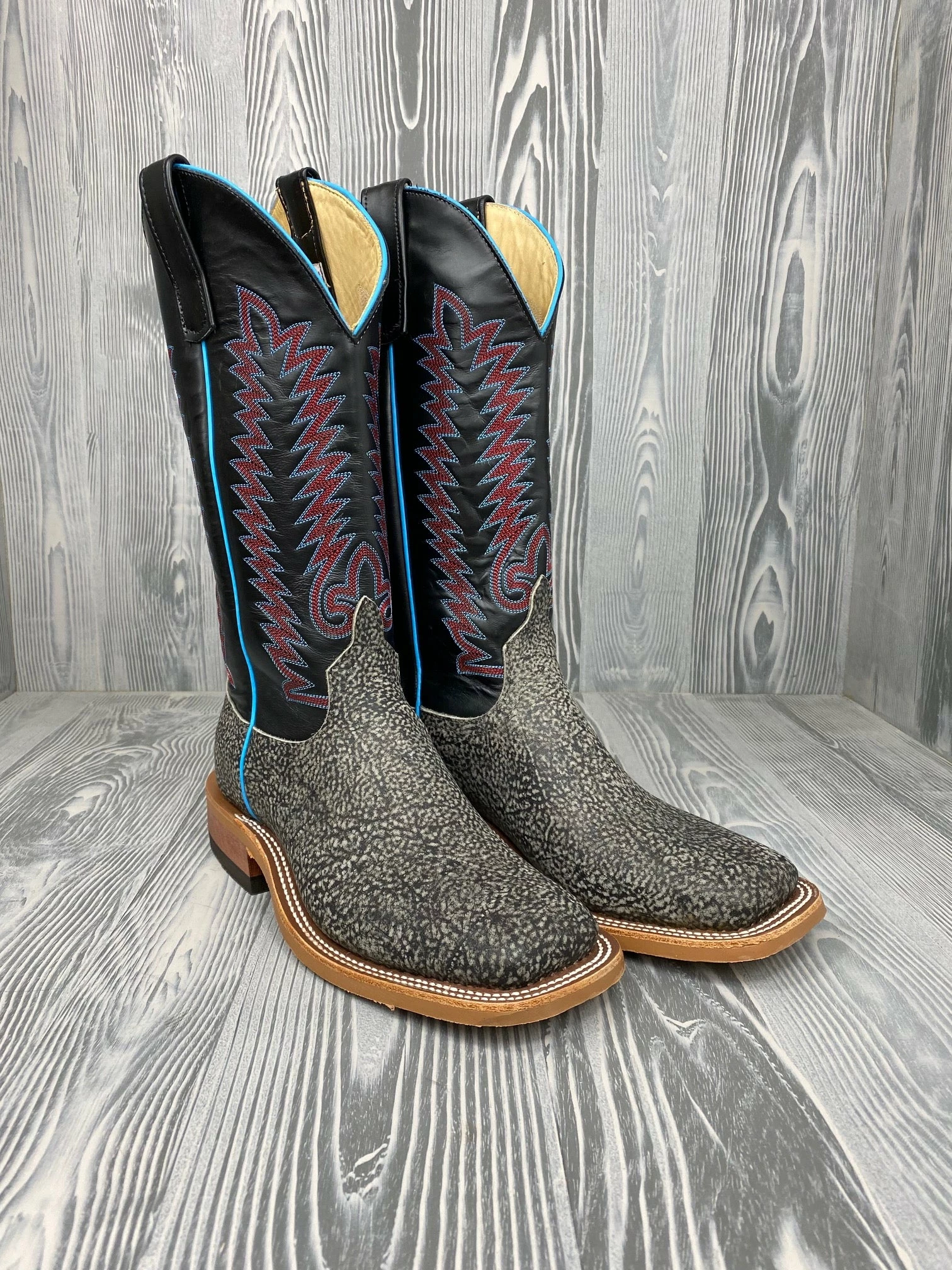 Men's Anderson Bean Slate Safari Giraffe With 13" Black Glove Tops 1 Men's Anderson Bean Slate Safari Giraffe With 13" Black Glove Tops