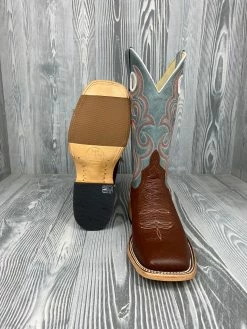 Men's Top Hand Horse Power Shrunken Bison Shoulder With 12" Grey Sinsation Tops - HP8057 -Nigro's Western Store IMG 7276