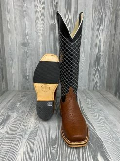 Men's Horse Power Coach Shrunken Shoulder With 16" Black Tops - HP9508 6 Men's Horse Power Coach Shrunken Shoulder With 16" Black Tops - HP9508 -Nigro's Western Store IMG 8060