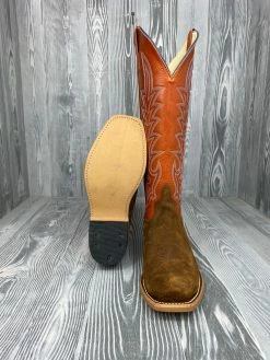 Men's Horse Power Top Hand Snuff Waxy Commander With 16" Bucky Tangerine Tops - HP9509 2 Men's Horse Power Top Hand Snuff Waxy Commander With 16" Bucky Tangerine Tops - HP9509 -Nigro's Western Store IMG 8065