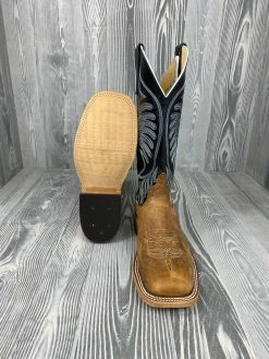 Men's Anderson Bean Natural Brahma Bison With 13" Black Glove Tops -Nigro's Western Store IMG 8093