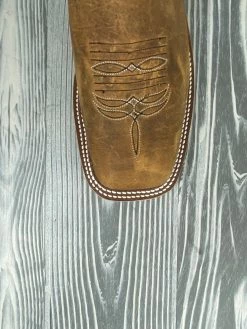 Men's Anderson Bean Natural Brahma Bison With 13" Black Glove Tops -Nigro's Western Store IMG 8094