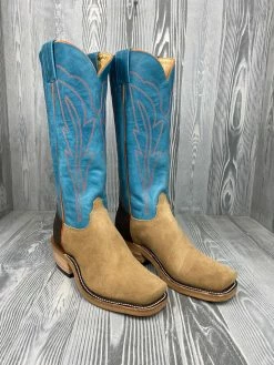 Men's Olathe Tan Rough Out With 15" Aqua Buffamonte Tops