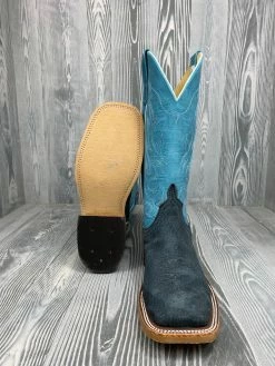 Men's Anderson Bean Grey Carpincho With 13" Aqua Buffamonte Tops -Nigro's Western Store IMG 8530