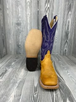Men's Anderson Bean Rust Crazyhorse With 13" Purple Mad Dog Tops -Nigro's Western Store IMG 8775