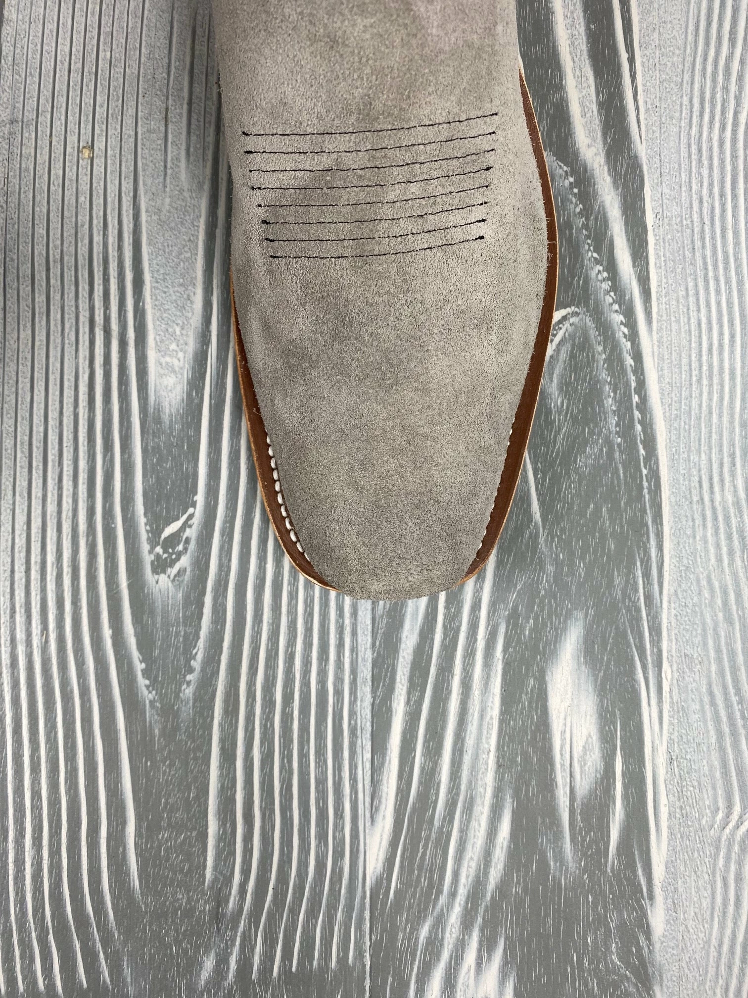 Men's Olathe Smoked Bacon with 15"Grey Buffamonte Tops Men's Olathe Smoked Bacon With 15"Grey Buffamonte Tops -Nigro's Western Store IMG 9511