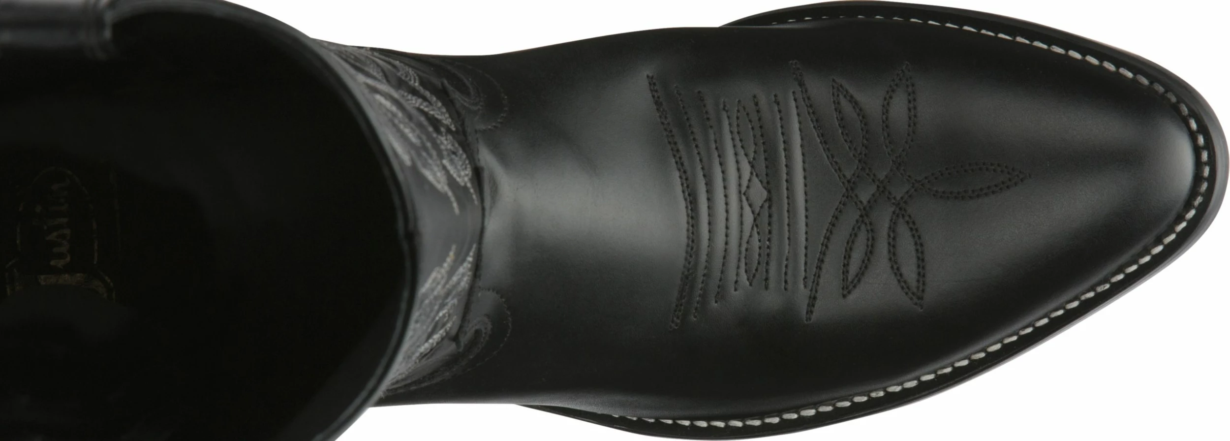 Mens Justin 1409 Buck Black Western Boot 3 Mens Justin 1409 Buck Black Western Boot - Image 3