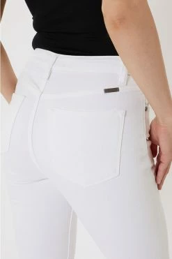 Kancan USA Kancan High Rise Hem Detail Classic Skinny Jean - KC7347WT -Nigro's Western Store Kancanwhiteskinny4
