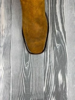 Men's Olathe Waxy Kudu With 15" Deep Red Navajo Bison Tops -Nigro's Western Store Kudu4