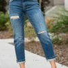 Kancan USA Ladies KanCan Cortlyn High Rise Boyfriend Jeans - KC8645M