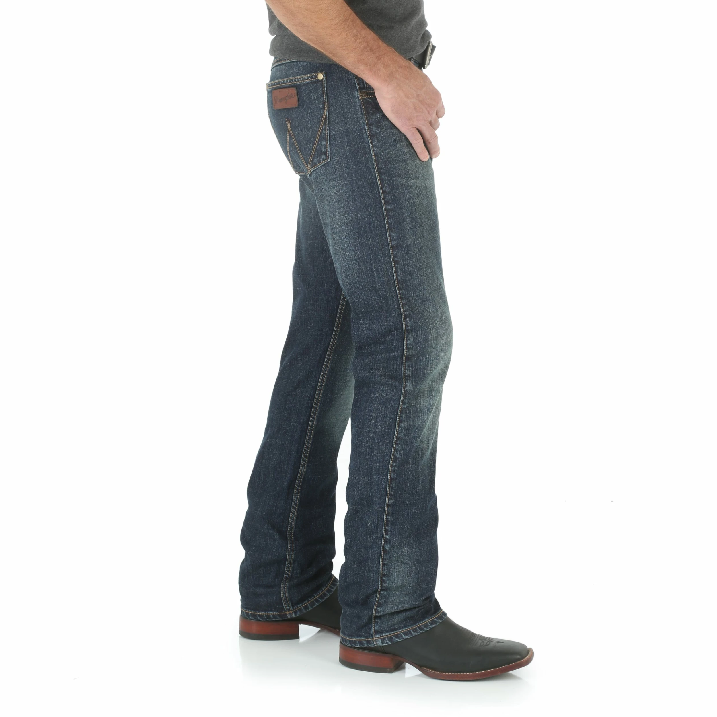 Nigro's Western Store #1 Men's Wrangler Slim Fit Straight Leg Jean- Bozeman - WLT88BZ 2 Nigro's Western Store #1 Men's Wrangler Slim Fit Straight Leg Jean- Bozeman - WLT88BZ - Image 2