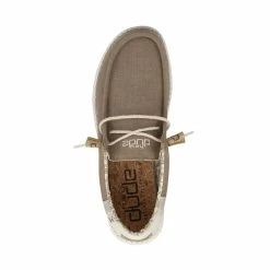 Hey Dude Shoes Men's Hey Dude Wally Linen Natural Clay - 110793298 -Nigro's Western Store Wally Linen Natural Clay 110793298 S 4 72414