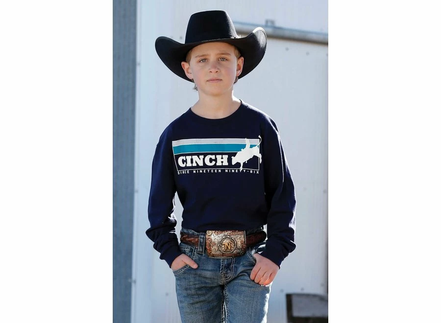 Kids Cinch Long Sleeve Bull Rider Tee - MTT7630012 1 Kids Cinch Long Sleeve Bull Rider Tee - MTT7630012